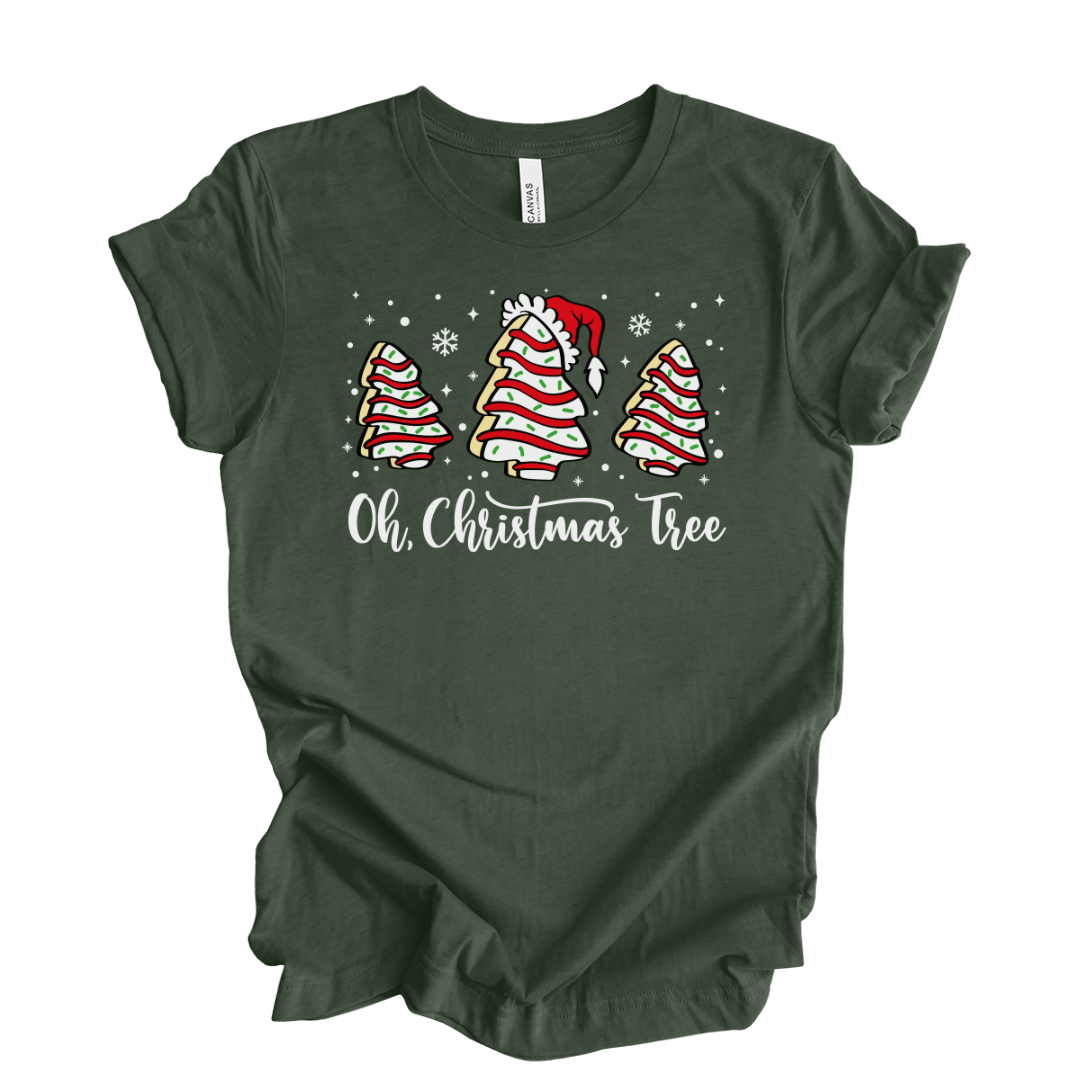 Kringle Krate Christmas Store “Oh Christmas Tree” Cake T-shirt