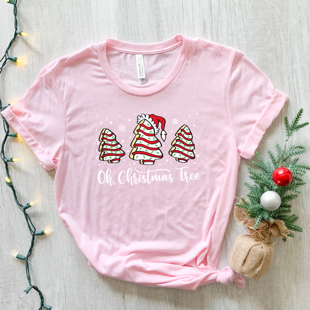 Kringle Krate Christmas Store “Oh Christmas Tree” Cake T-shirt
