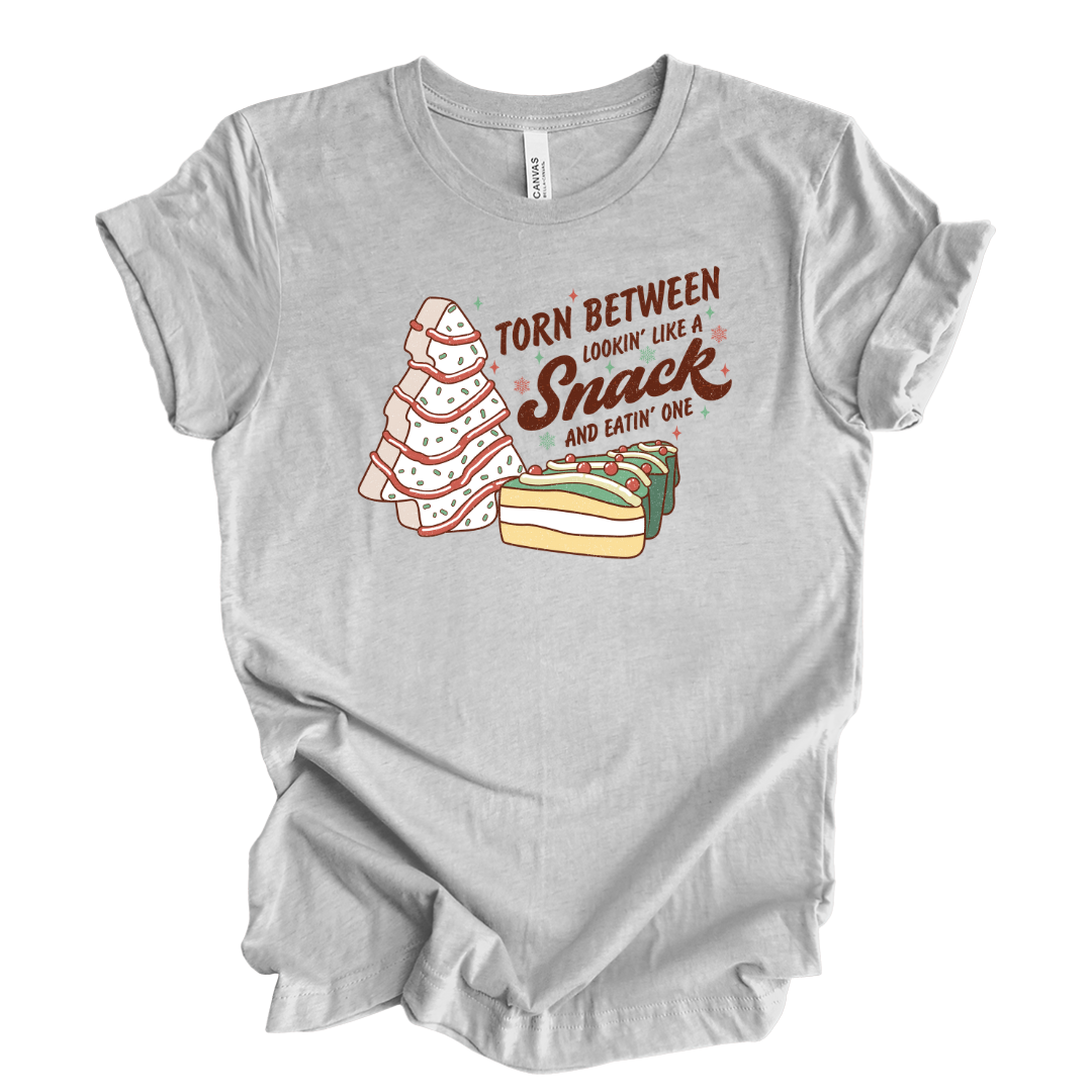 Kringle Krate Christmas Store "Torn Between Look'n Like a Snack or Eating One" T-Shirt