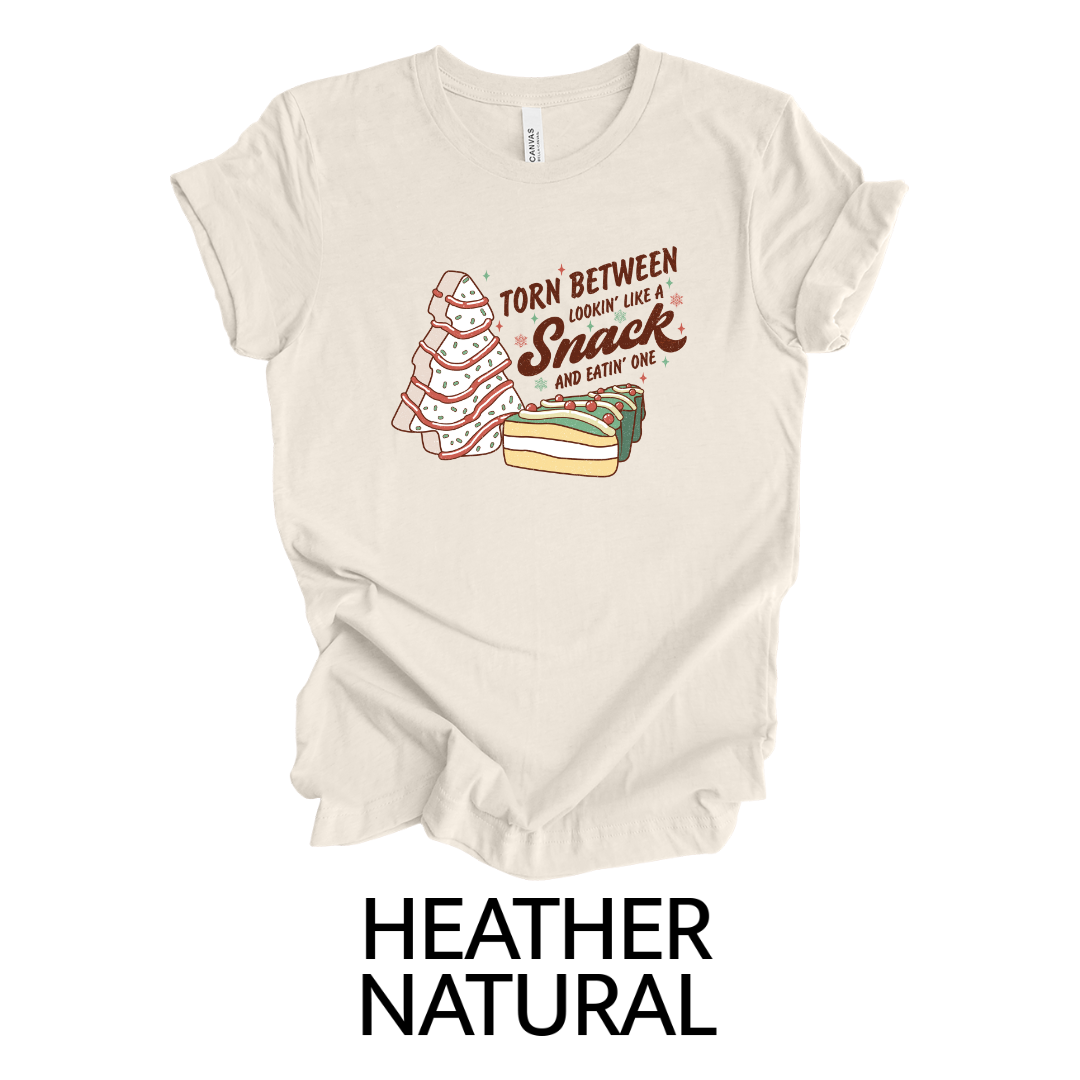 Kringle Krate Christmas Store "Torn Between Look'n Like a Snack or Eating One" T-Shirt