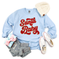 Kringle Krate Christmas Store Red Santa Baby Chenille Patch Adult Crewneck Sweatshirt