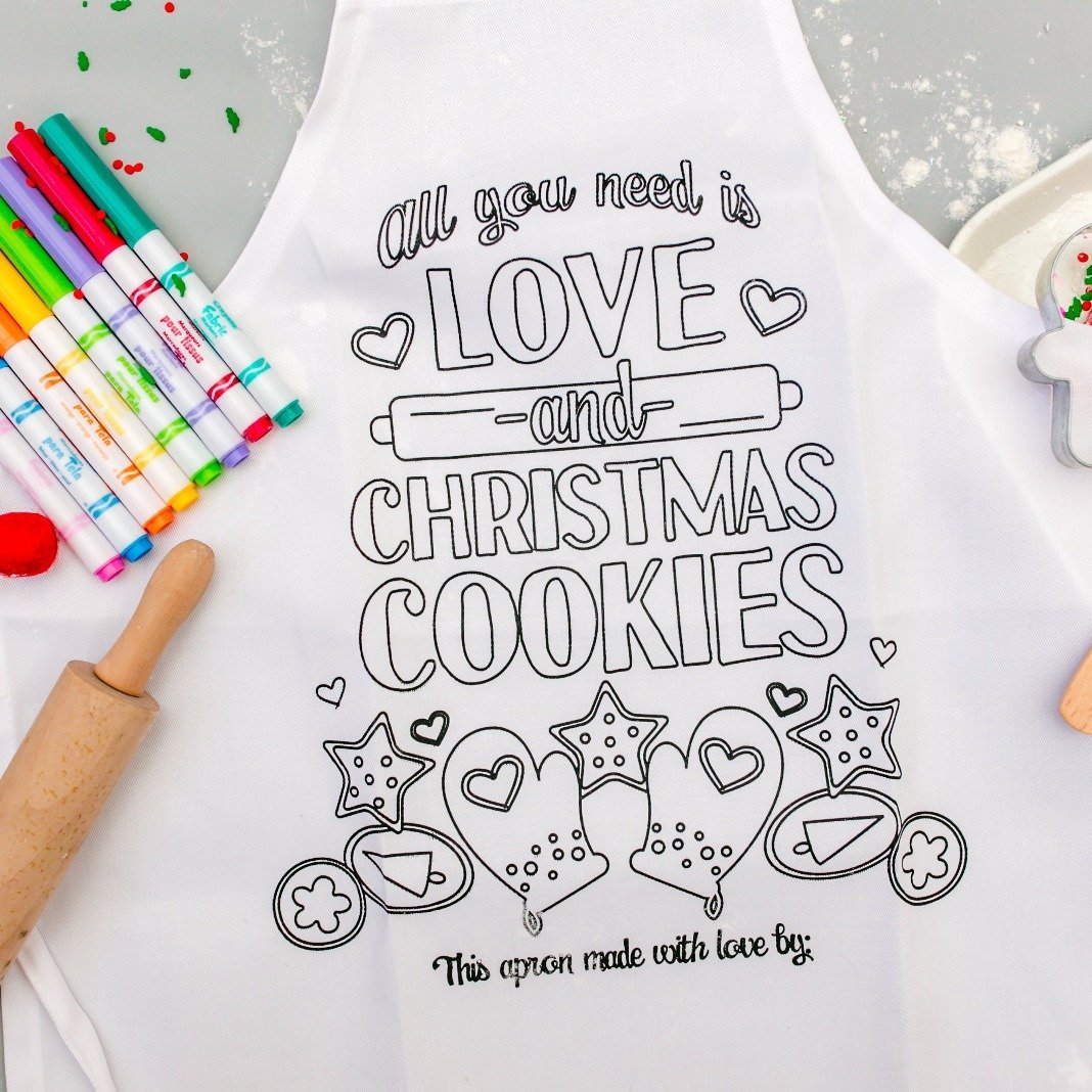 Kringle Krate Christmas Store Mommy & Me Personalized Apron Kit (Set of 2)