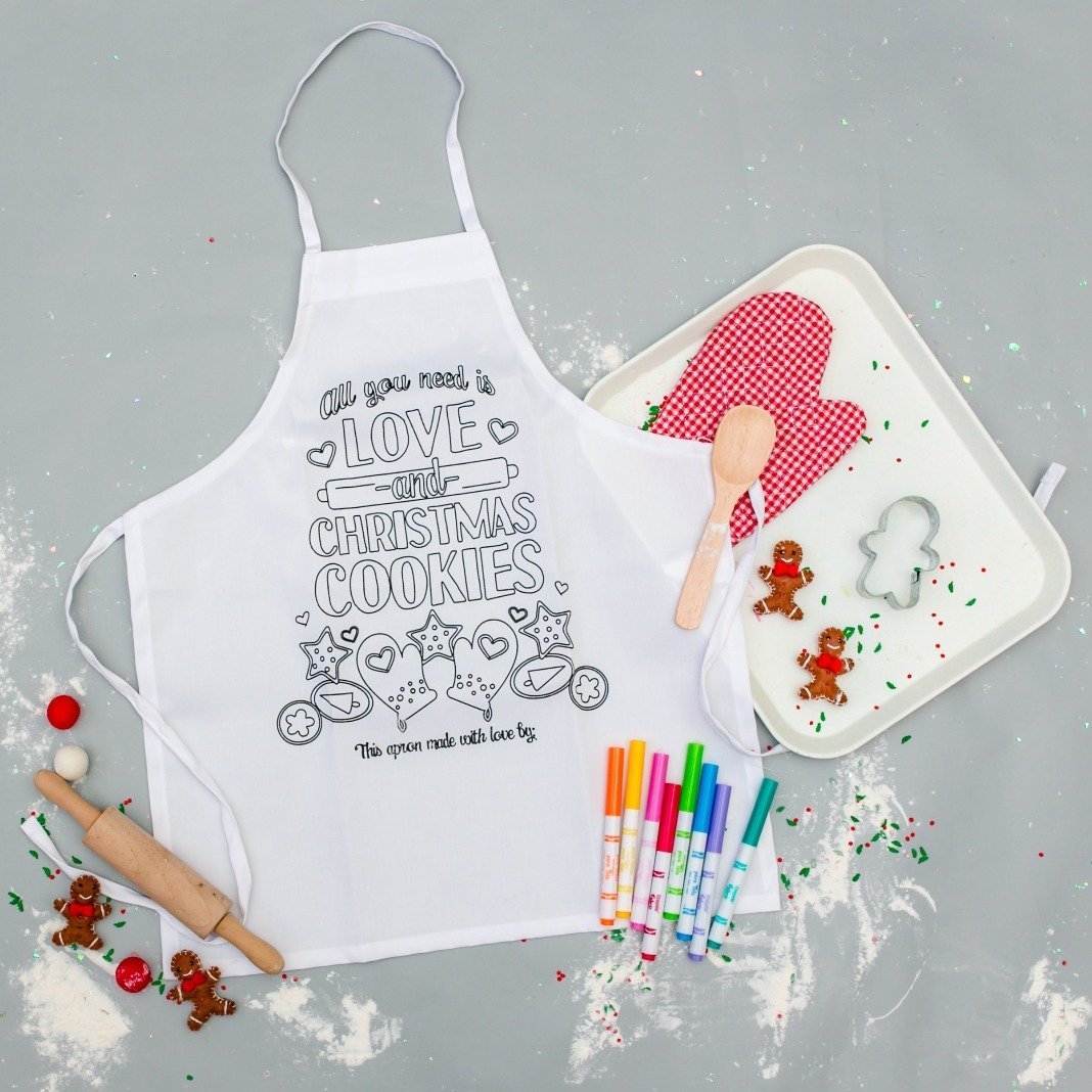 Kringle Krate Christmas Store Mommy & Me Personalized Apron Kit (Set of 2)