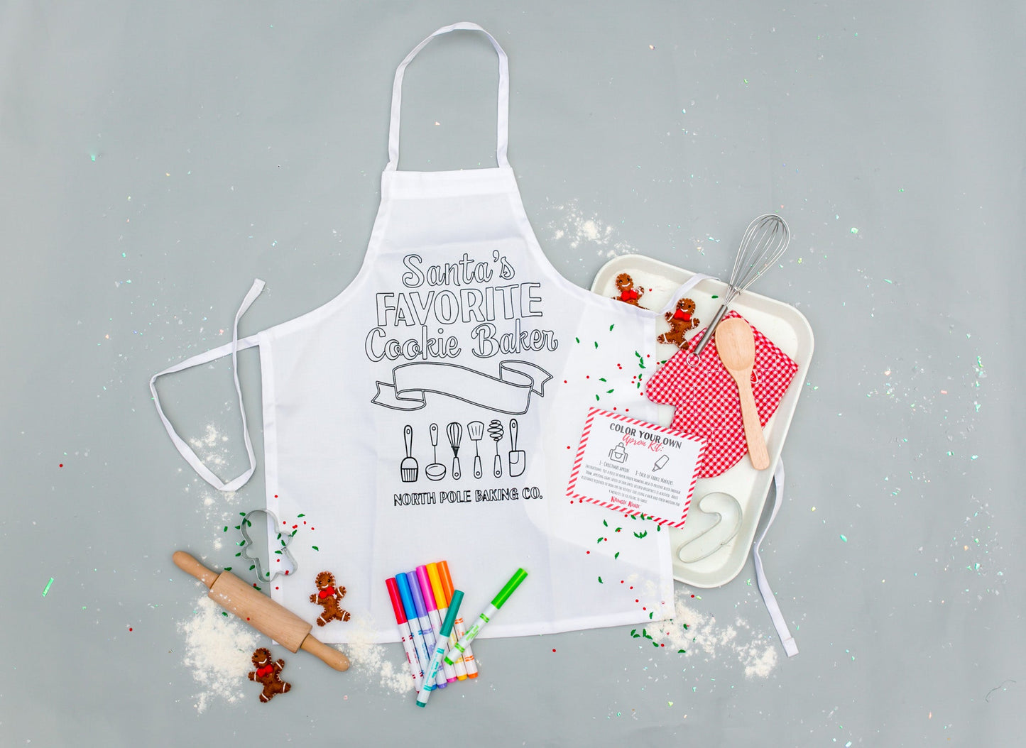 Kringle Krate Christmas Store Children's Christmas Apron - Santa's Favorite