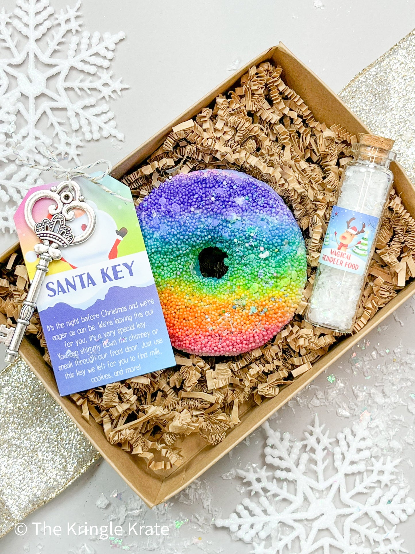 Kringle Krate Christmas Store Rainbow Mini Christmas Eve Box