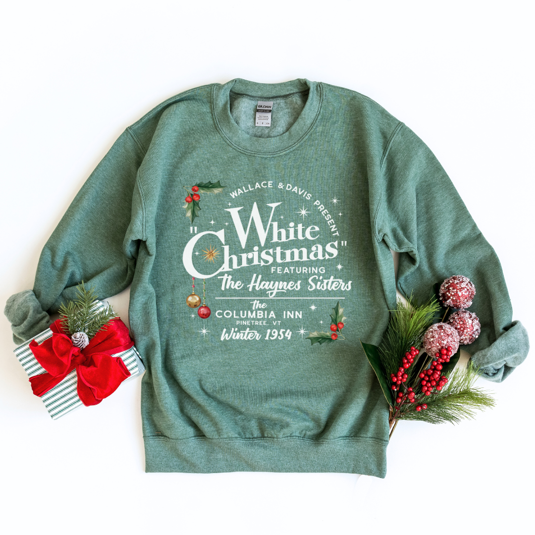 White Christmas Movie Adult Crewneck Sweatshirt The Kringle Krate