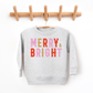 Kringle Krate Christmas Store Merry & Bright Youth Crewneck Sweatshirt