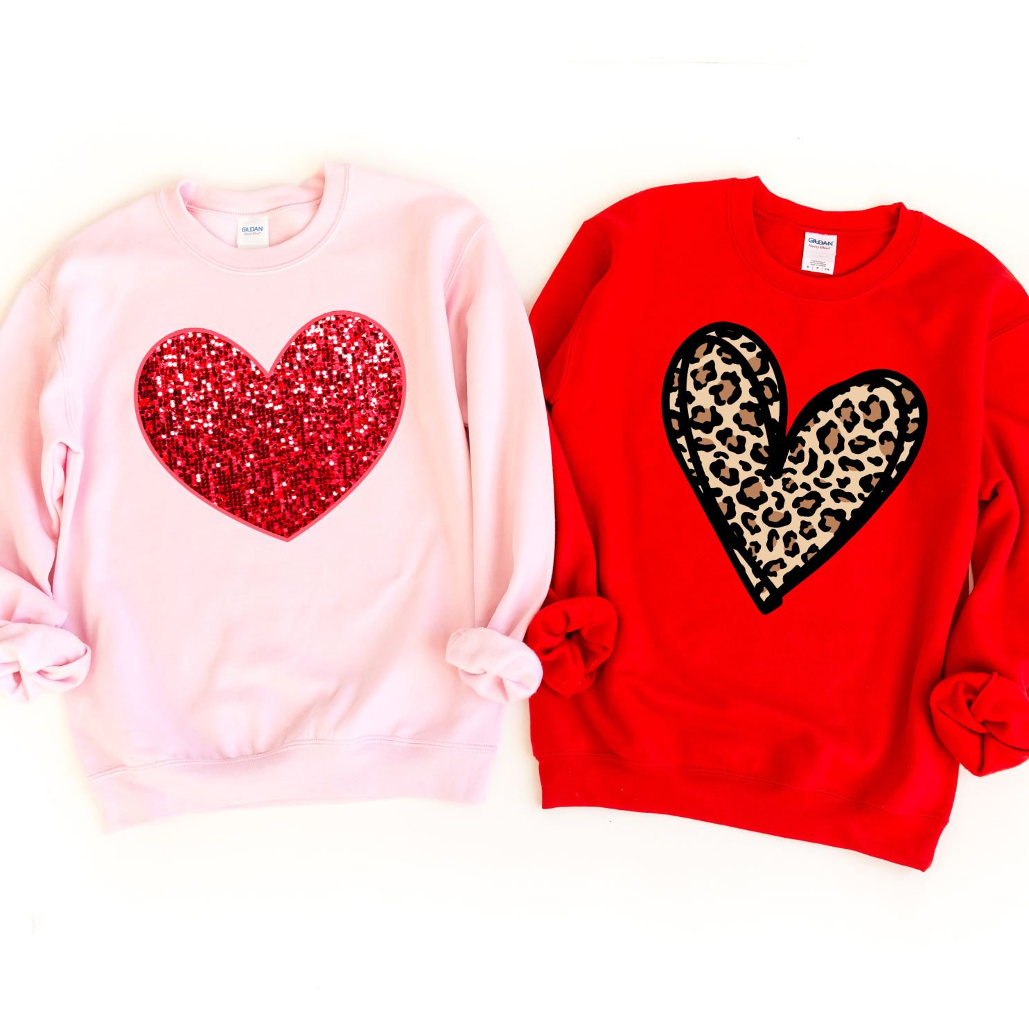 Sequin heart 2025 sweatshirt