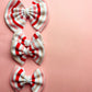 Kringle Krate Christmas Store Pink & Red Striped Bow