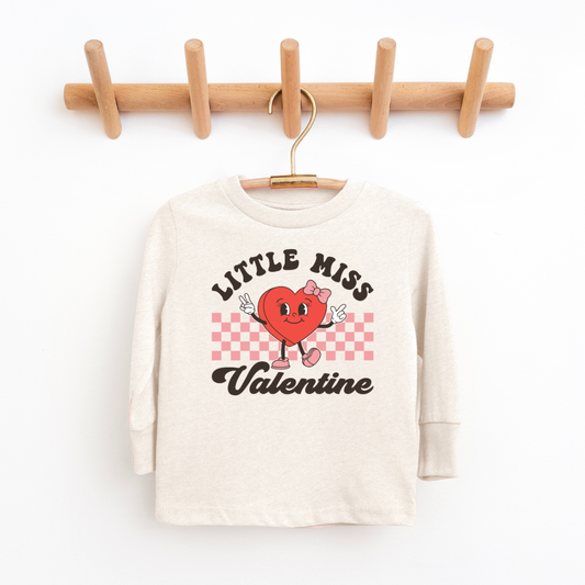 Kringle Krate Christmas Store Little Miss Valentine Long Sleeve T-shirt