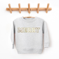 Kringle Krate Christmas Store Merry Santa Baby Chenille Patch Youth Crewneck Sweatshirt