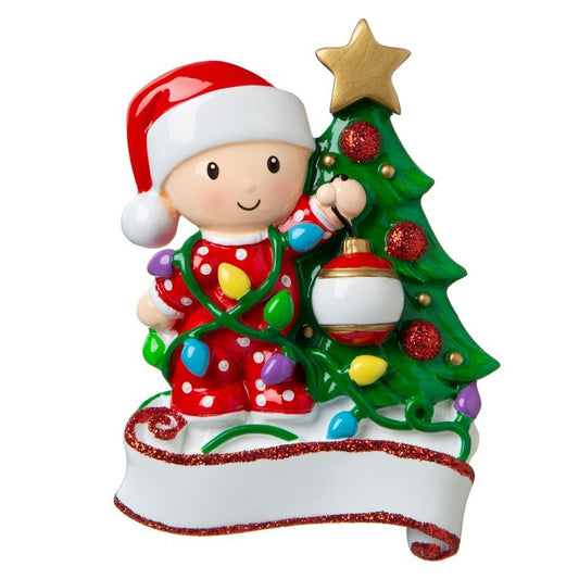Kringle Krate Christmas Store Single Child Personalized Christmas Ornament