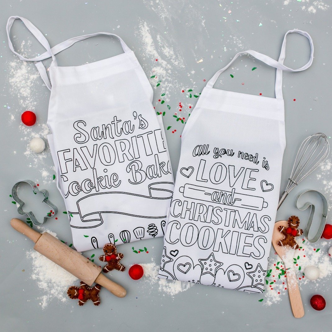 Kringle Krate Christmas Store Personalized Apron - Christmas Craft for Kids