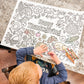 Kringle Krate Christmas Store Large Thanksgiving Coloring Poster