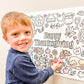 Kringle Krate Christmas Store Large Thanksgiving Coloring Poster