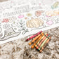 Kringle Krate Christmas Store Large Thanksgiving Coloring Poster
